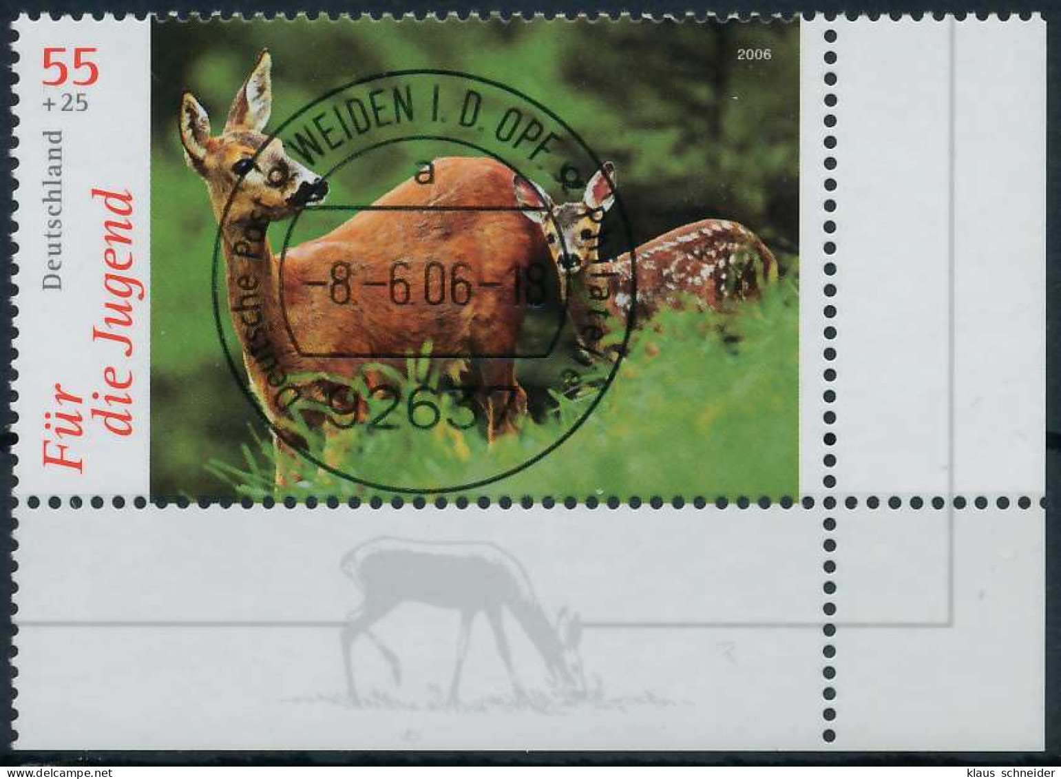 BRD BUND 2006 Nr 2542 Zentrisch Gestempelt ECKE-URE X34A8D6 - Used Stamps