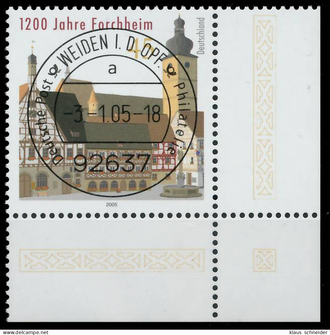 BRD BUND 2005 Nr 2438 Zentrisch Gestempelt ECKE-URE X397FC2 - Used Stamps