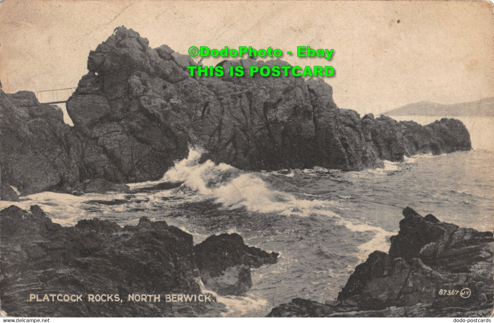 R449965 Platcock Rocks. North Berwick. 87367. Valentines. Bromotype Series - World
