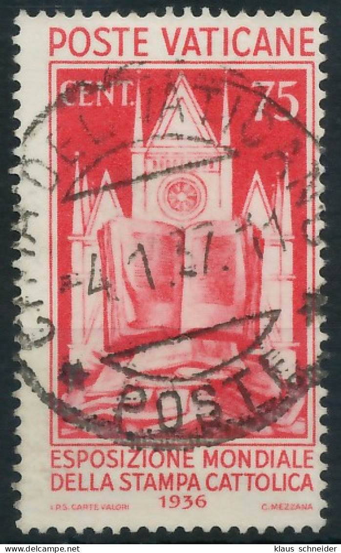 VATIKAN 1936 Nr 55 Zentrisch Gestempelt X3C25FE - Used Stamps