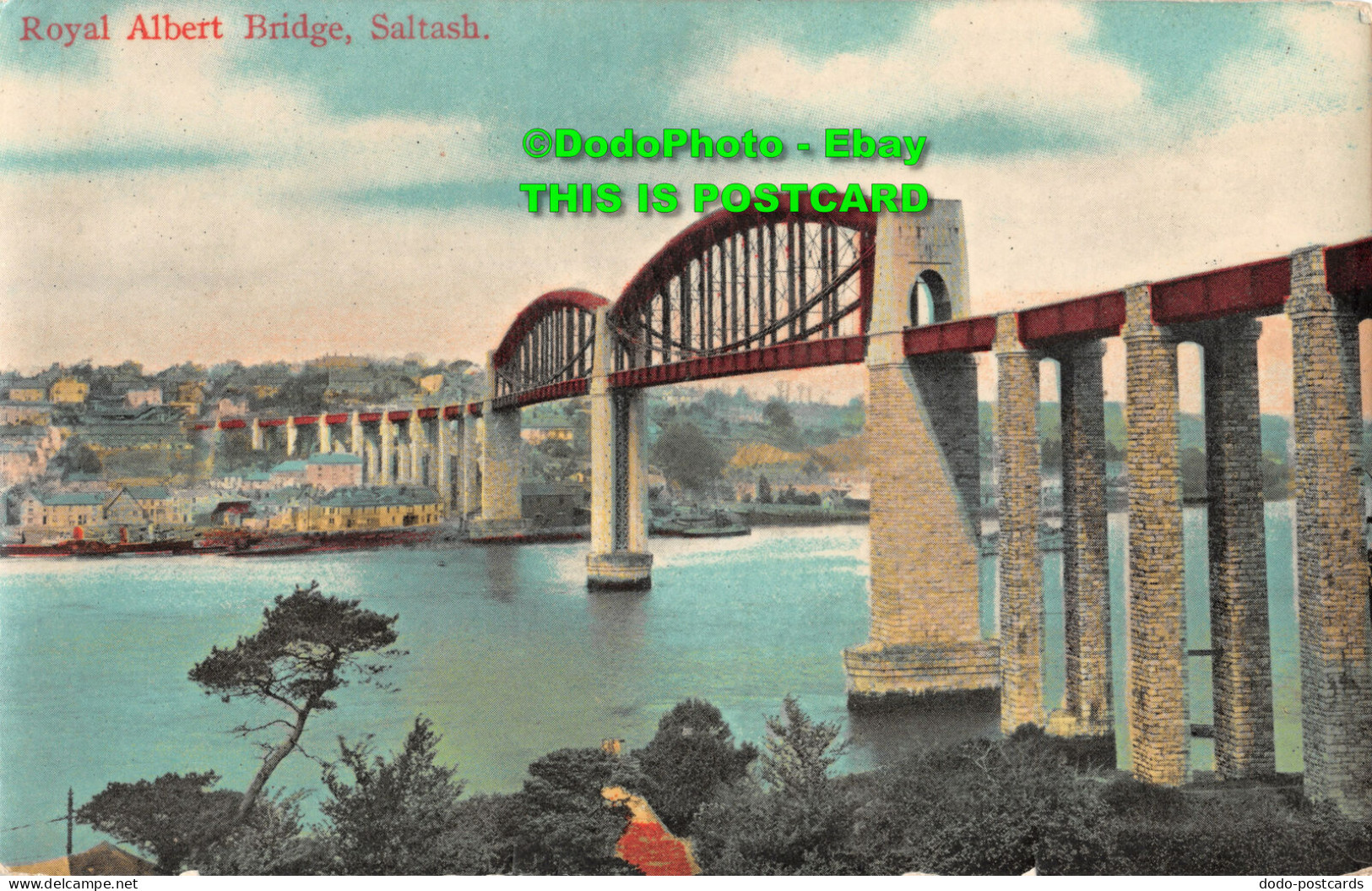 R449988 Royal Albert Bridge. Saltash. E. S. London. No. 4166 - Autres & Non Classés