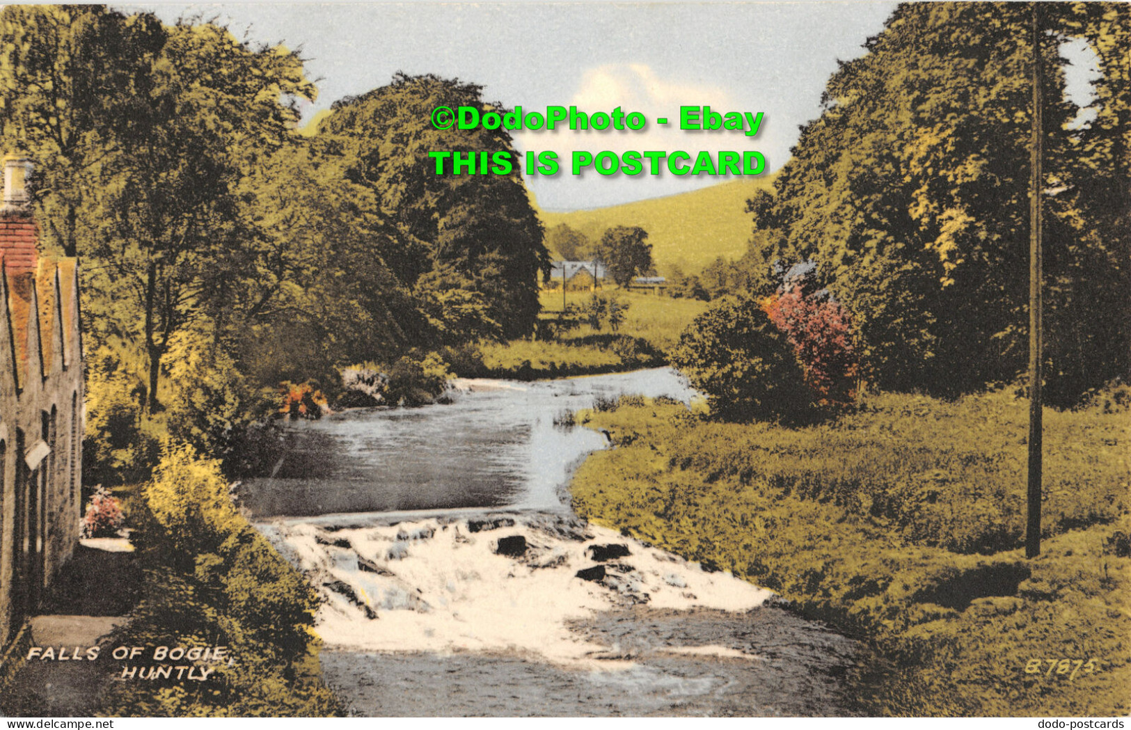 R449989 Falls Of Bogie. Huntly. B. 7875. Collo Colour. Valentines - World