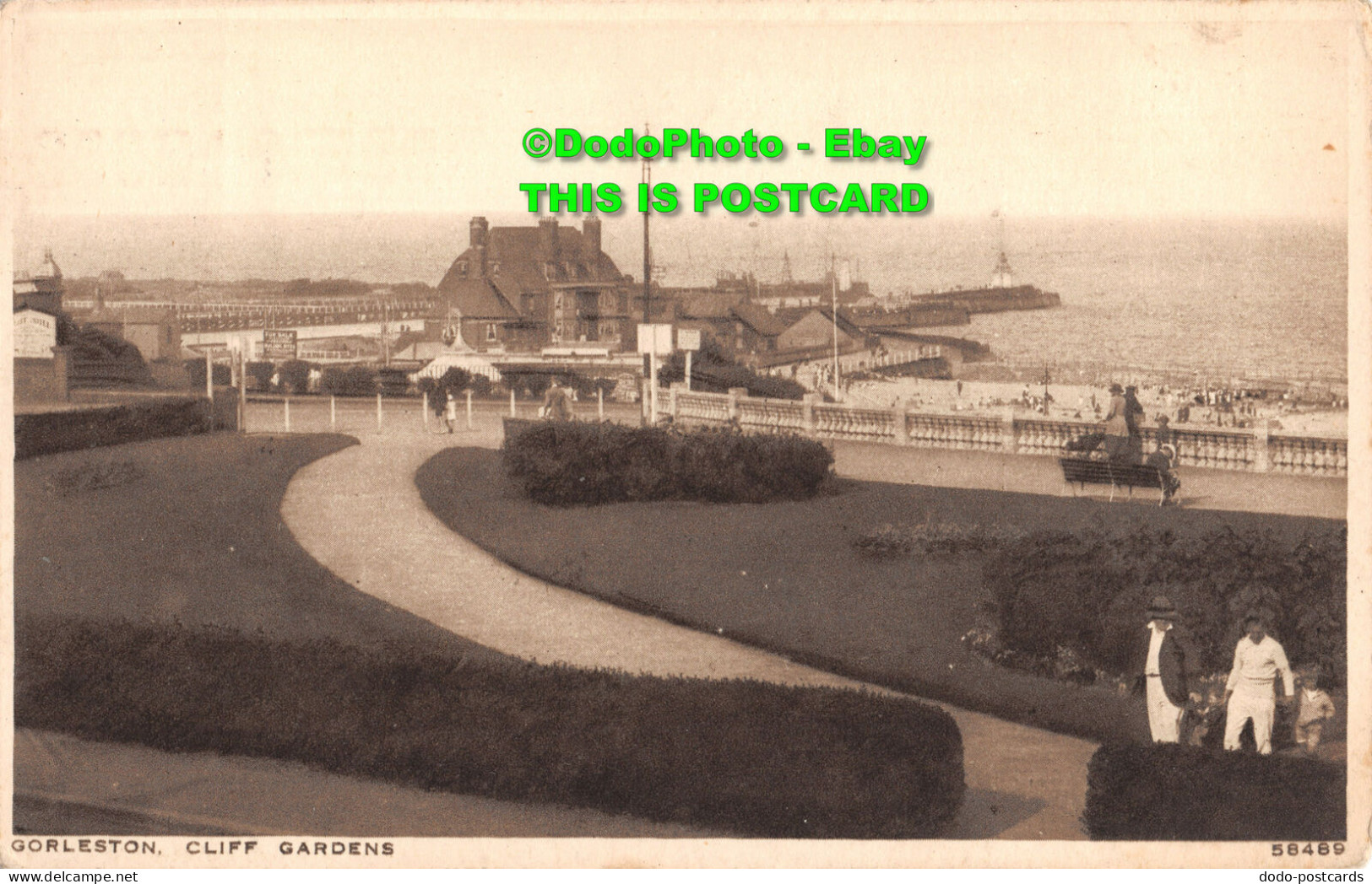 R449998 Gorleston. Cliff Gardens. 58489. Photochrom. 1926 - World