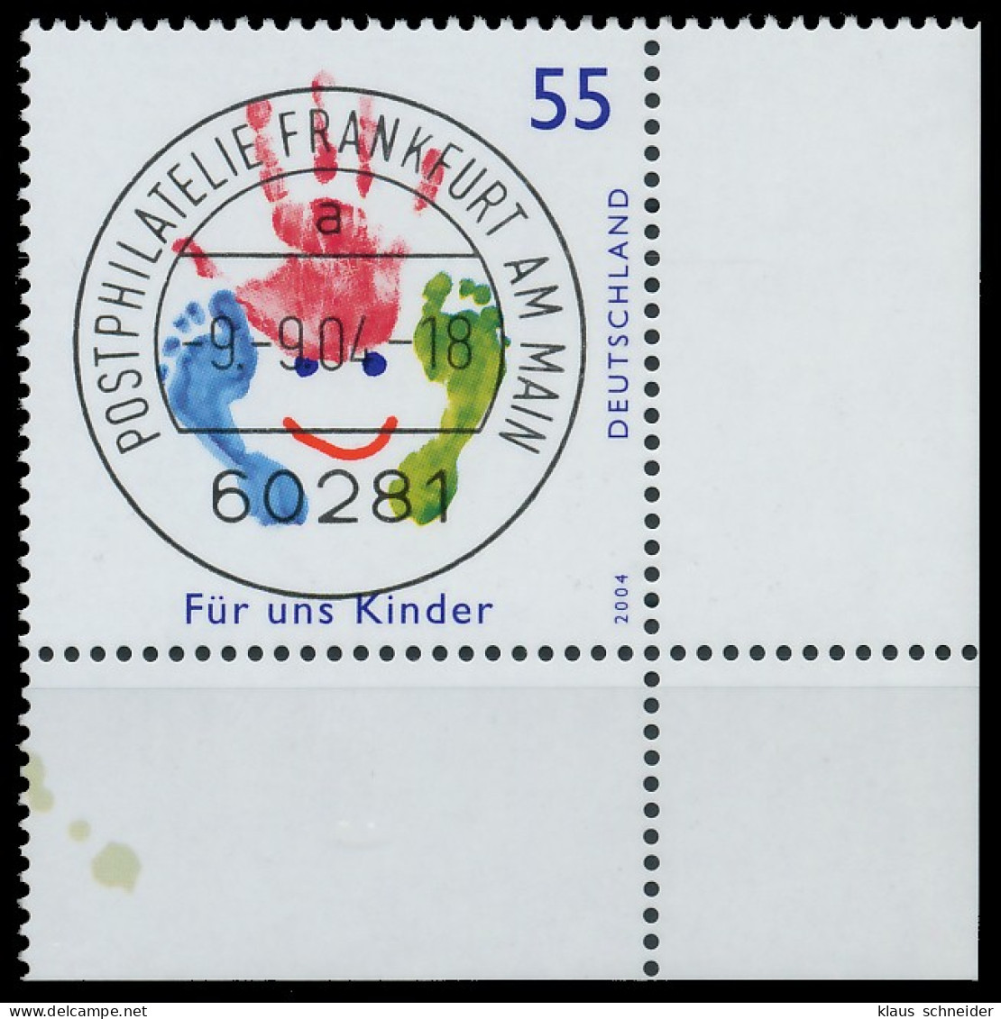 BRD BUND 2004 Nr 2418 Zentrisch Gestempelt ECKE-URE X3C87F2 - Used Stamps