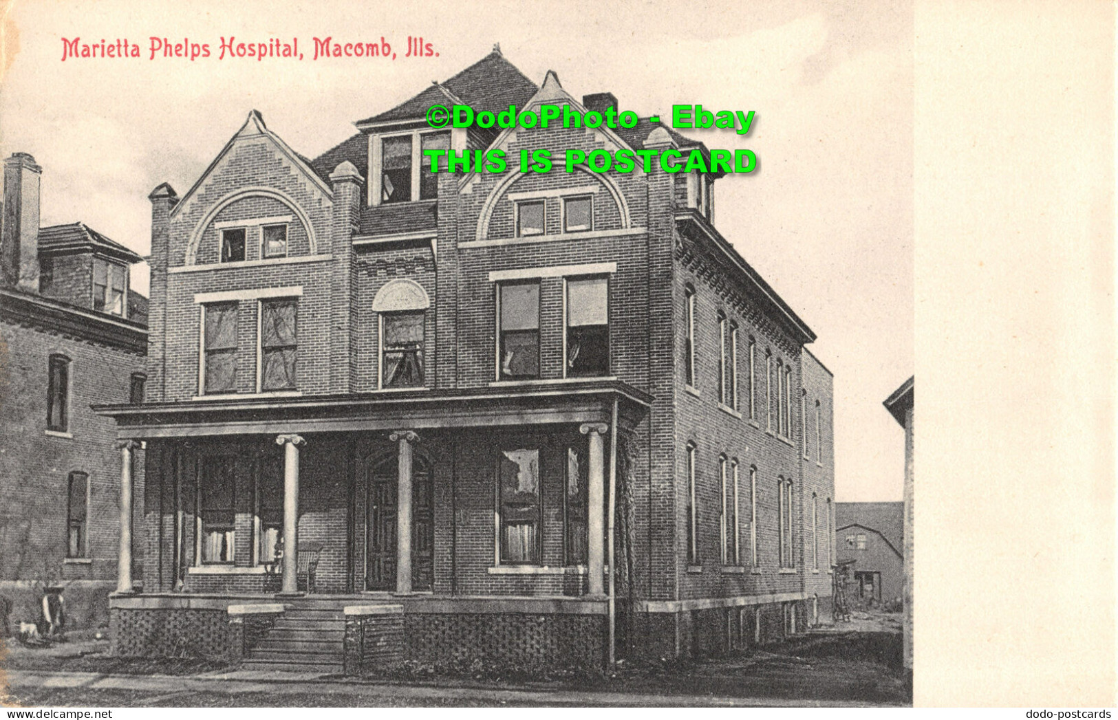 R450003 Marietta Phelps Hospital. Macomb. Ills. H. P. Zahren. A 15073 - World