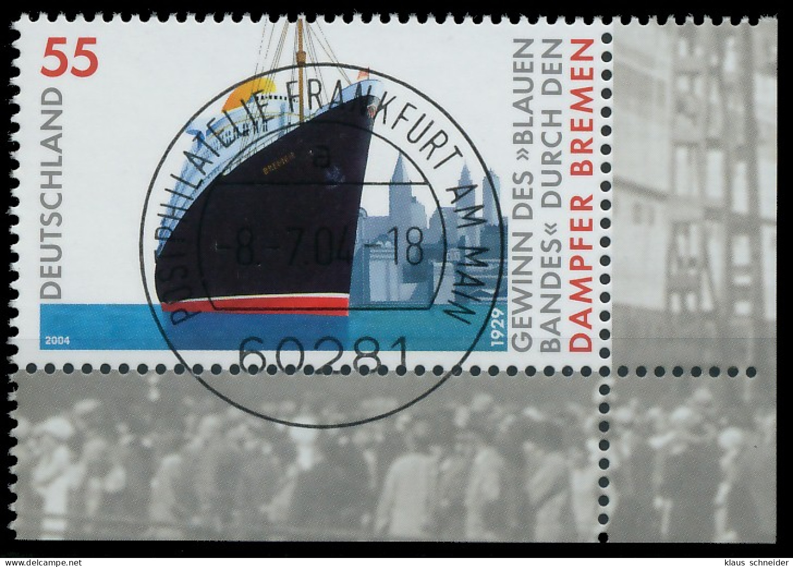 BRD BUND 2004 Nr 2412 Zentrisch Gestempelt ECKE-URE X3C886E - Used Stamps