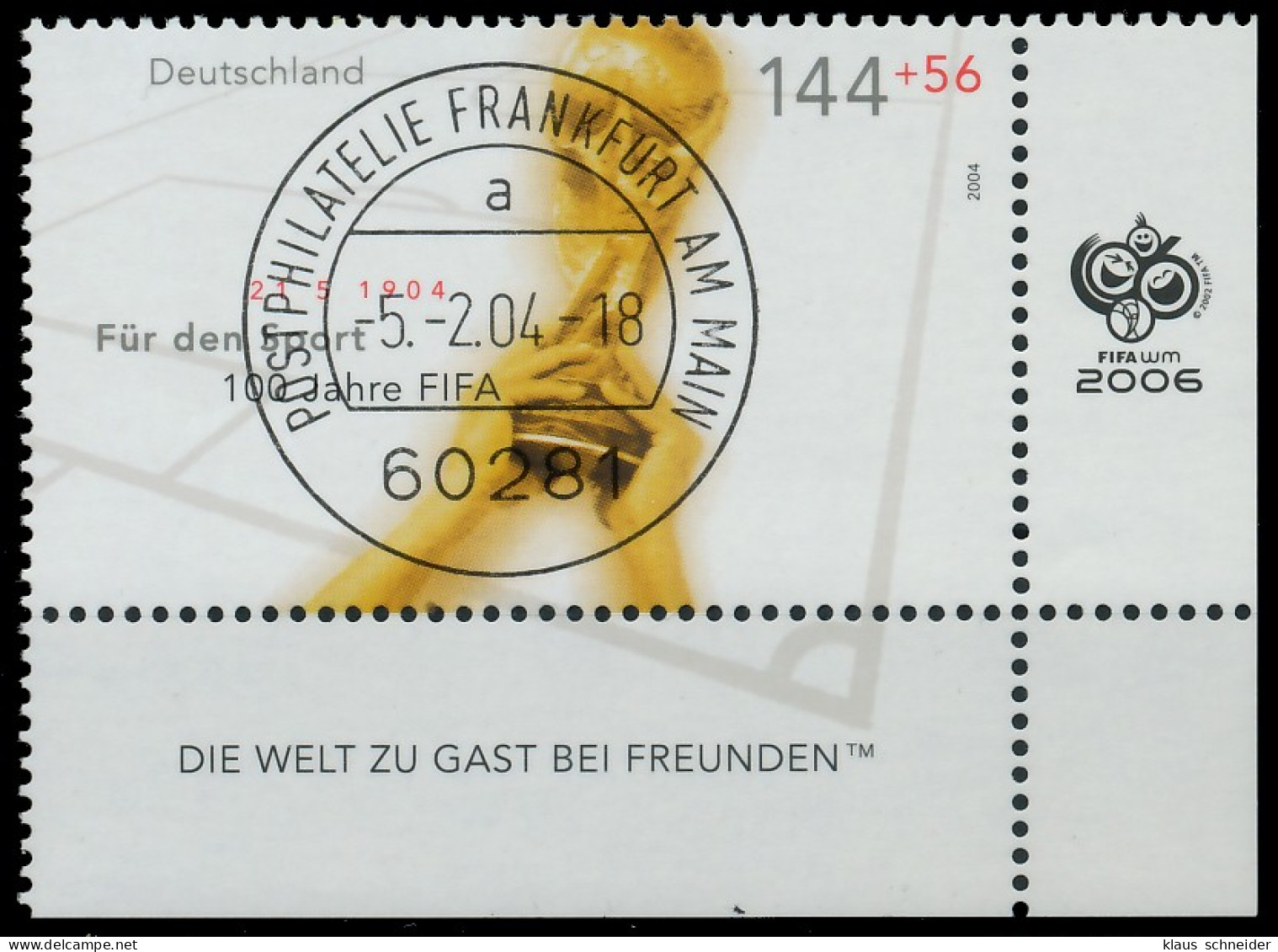BRD BUND 2004 Nr 2386 Zentrisch Gestempelt ECKE-URE X3C88F6 - Used Stamps