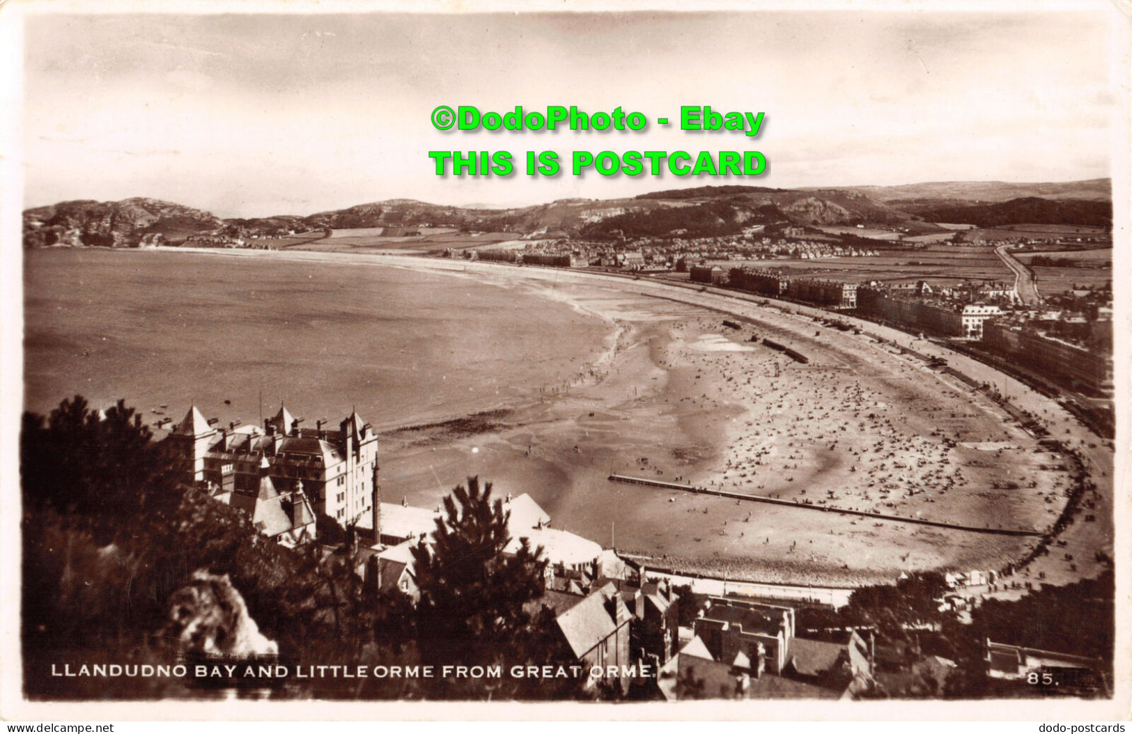 R448887 Llandudno Bay And Little Orme From Great Orme. 85. RP. 1949 - Wereld