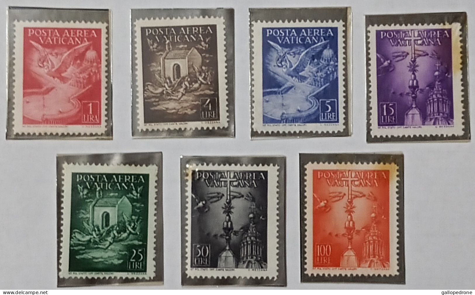 1947 Vaticano - P.A. 7 Valori NUOVI MNH** - Unused Stamps