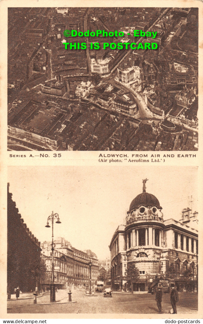 R450046 Series A. No. 35. Aldwych From Air And Earth. Aerofilms. St. Pauls Hospi - Wereld