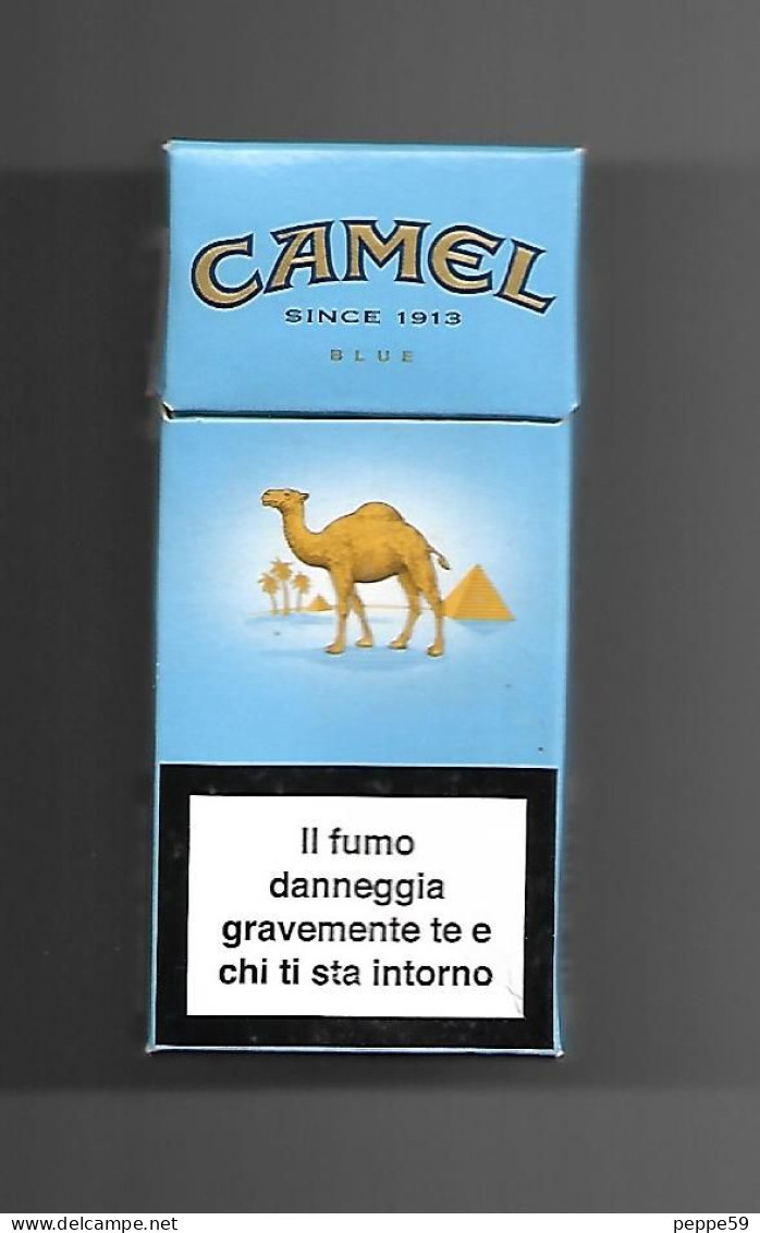 Tabacco Pacchetto Di Sigarette Italia - Camel Blue 2 Da 10 Pezzi - Vuoto - Estuches Para Cigarrillos (vacios)