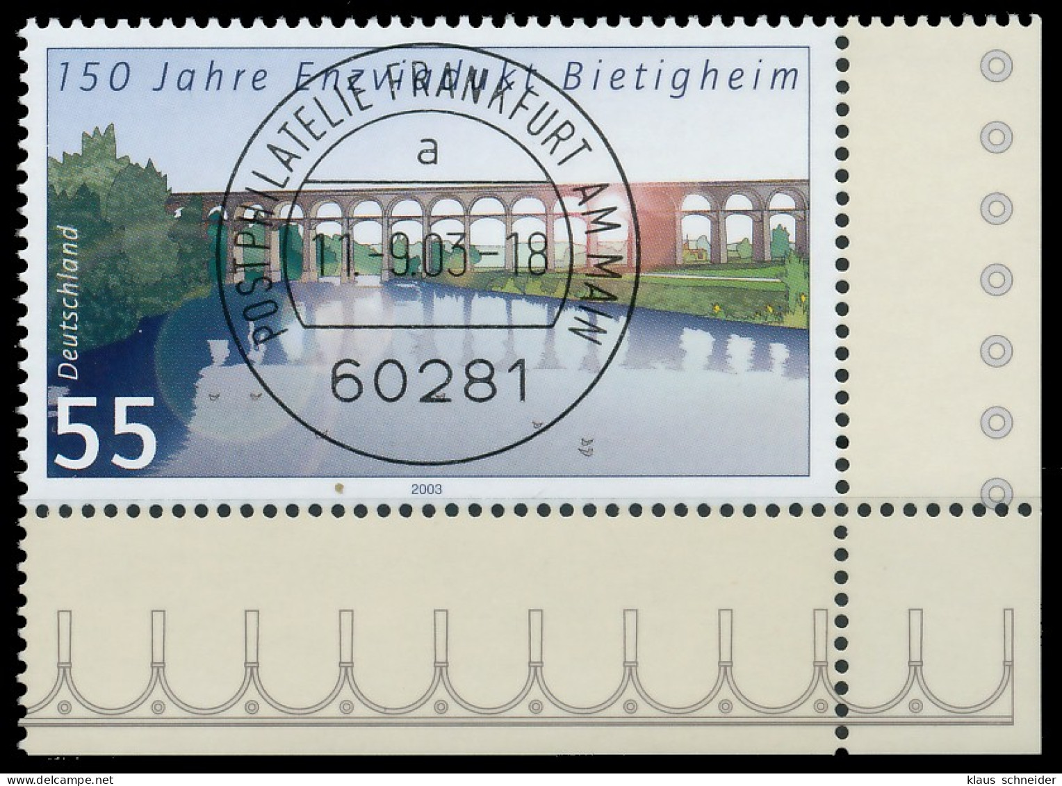 BRD BUND 2003 Nr 2359 Zentrisch Gestempelt ECKE-URE X3C8AFE - Used Stamps