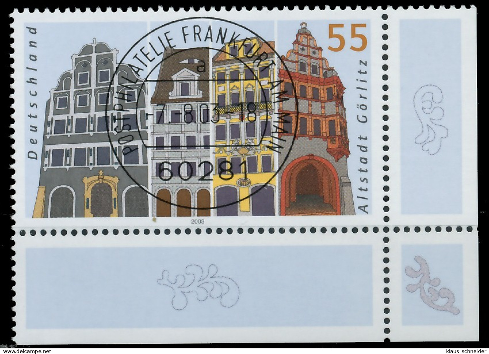 BRD BUND 2003 Nr 2357 Zentrisch Gestempelt ECKE-URE X3C8B3A - Used Stamps