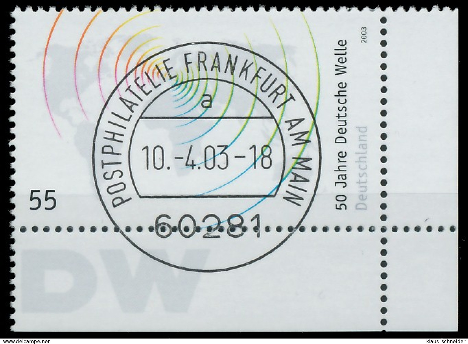 BRD BUND 2003 Nr 2334 Zentrisch Gestempelt ECKE-URE X3C8CEE - Used Stamps