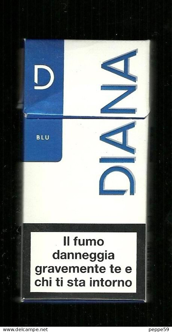 Tabacco Pacchetto Di Sigarette Italia - Diana Blu 2 Da 10 Pezzi - Vuoto - Empty Cigarettes Boxes