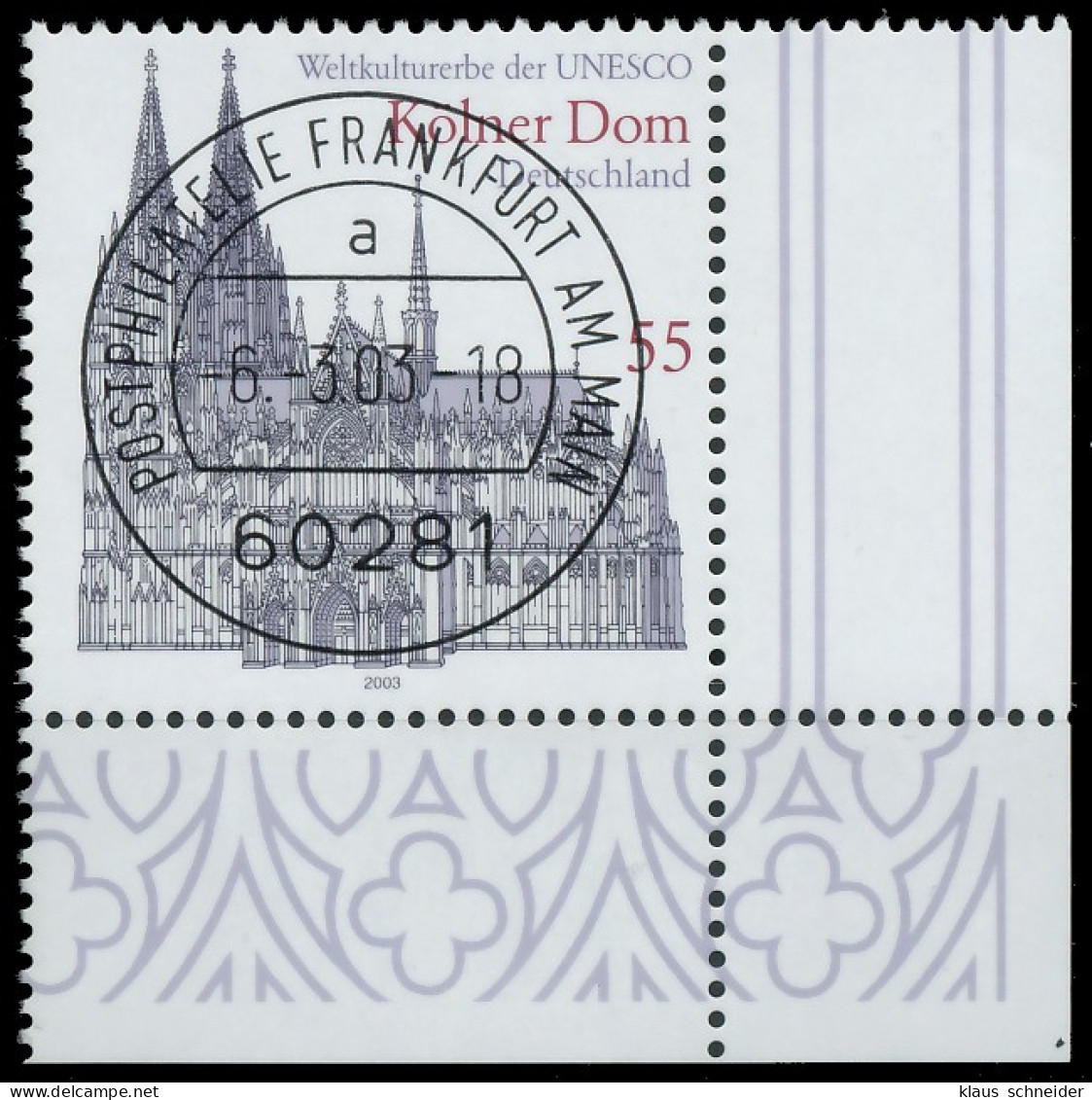 BRD BUND 2003 Nr 2329 Zentrisch Gestempelt ECKE-URE X3C8D32 - Used Stamps