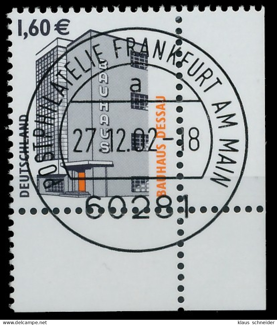 BRD BUND DS SEHENSWÜRDIGKEITEN Nr 2302 Zentrisch Gestempelt X3C8DF6 - Used Stamps
