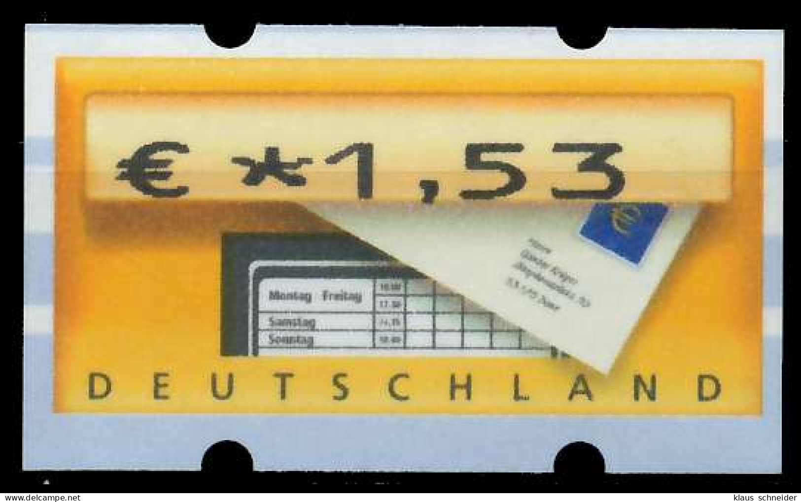 BRD BUND AUTOMATENMARKEN 2002 Nr ATM 5-1-0153 Ungebraucht SF28632 - Machine Labels [ATM]