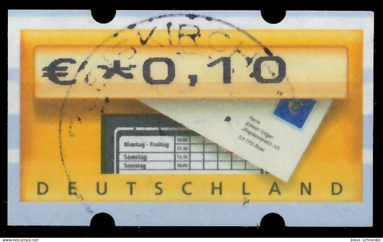 BRD BUND AUTOMATENMARKEN 2002 Nr ATM 5-1-0010 Z X3CD156 - Viñetas De Franqueo [ATM]