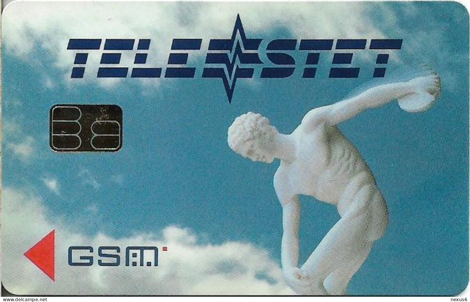 Greece - TELESTET Discus Thrower Full ISO GSM (Facsimile Chip) Sample Card - Grèce