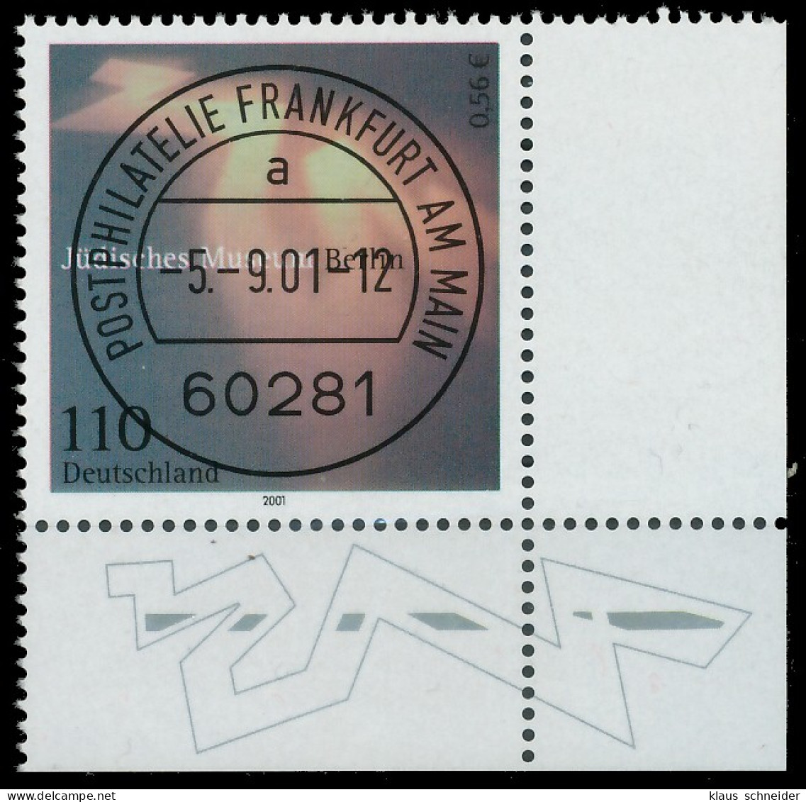 BRD BUND 2001 Nr 2216 Zentrisch Gestempelt ECKE-URE X3CD3CA - Oblitérés