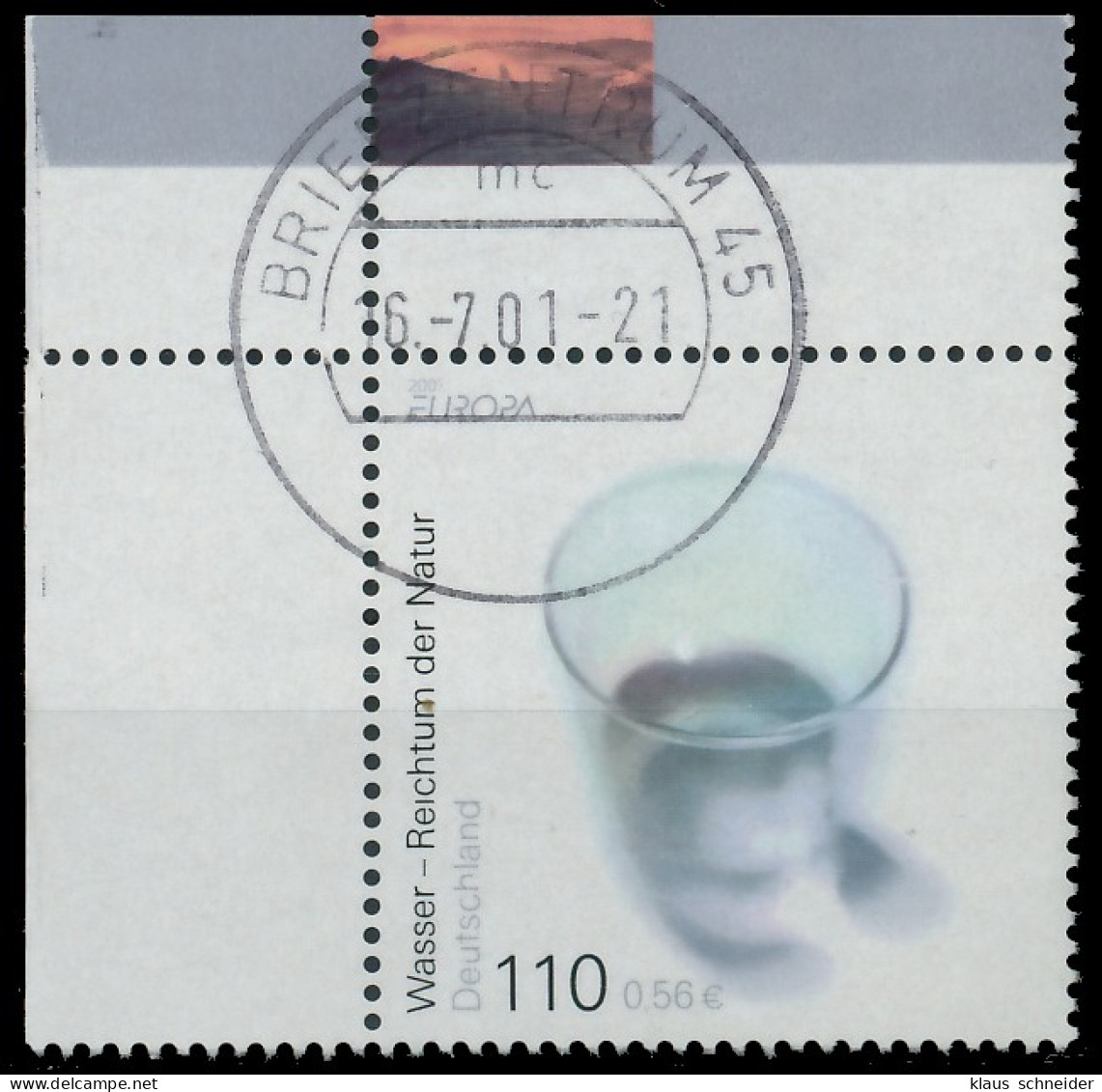 BRD BUND 2001 Nr 2185 Zentrisch Gestempelt ECKE-OLI X3CD4B6 - Oblitérés