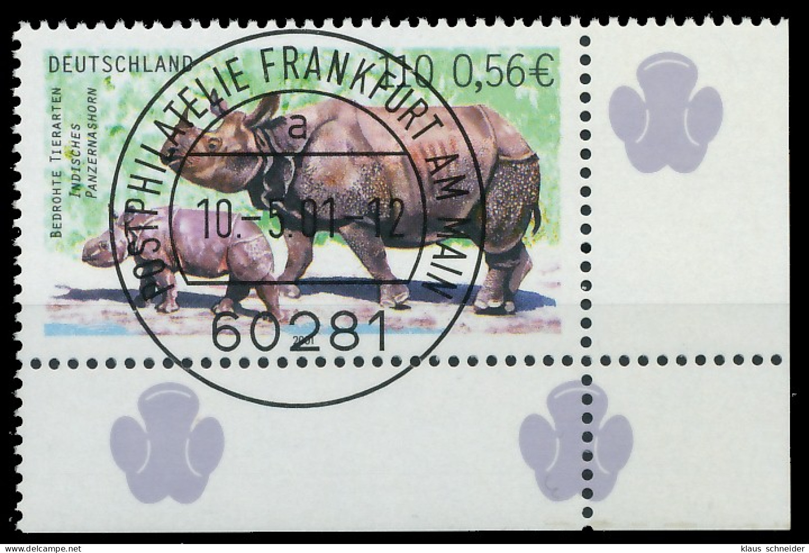 BRD BUND 2001 Nr 2183 Zentrisch Gestempelt ECKE-URE X3CD52A - Used Stamps