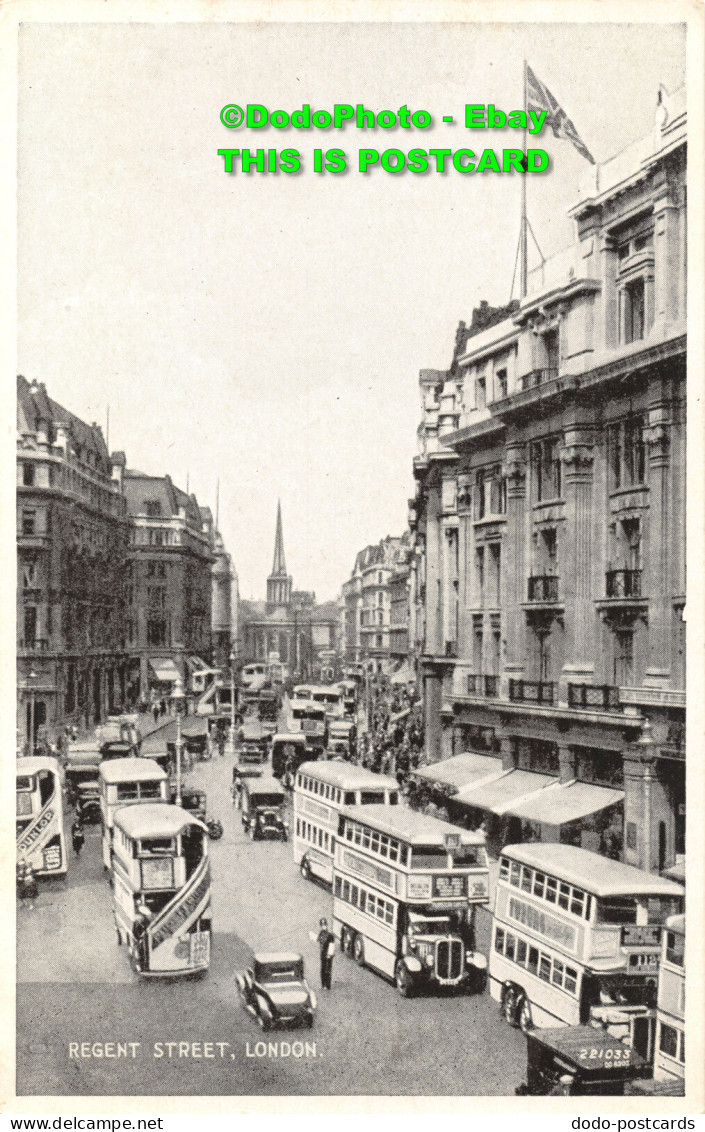 R450448 Regent Street. London. 221033. Valentines. Silveresque - Autres & Non Classés