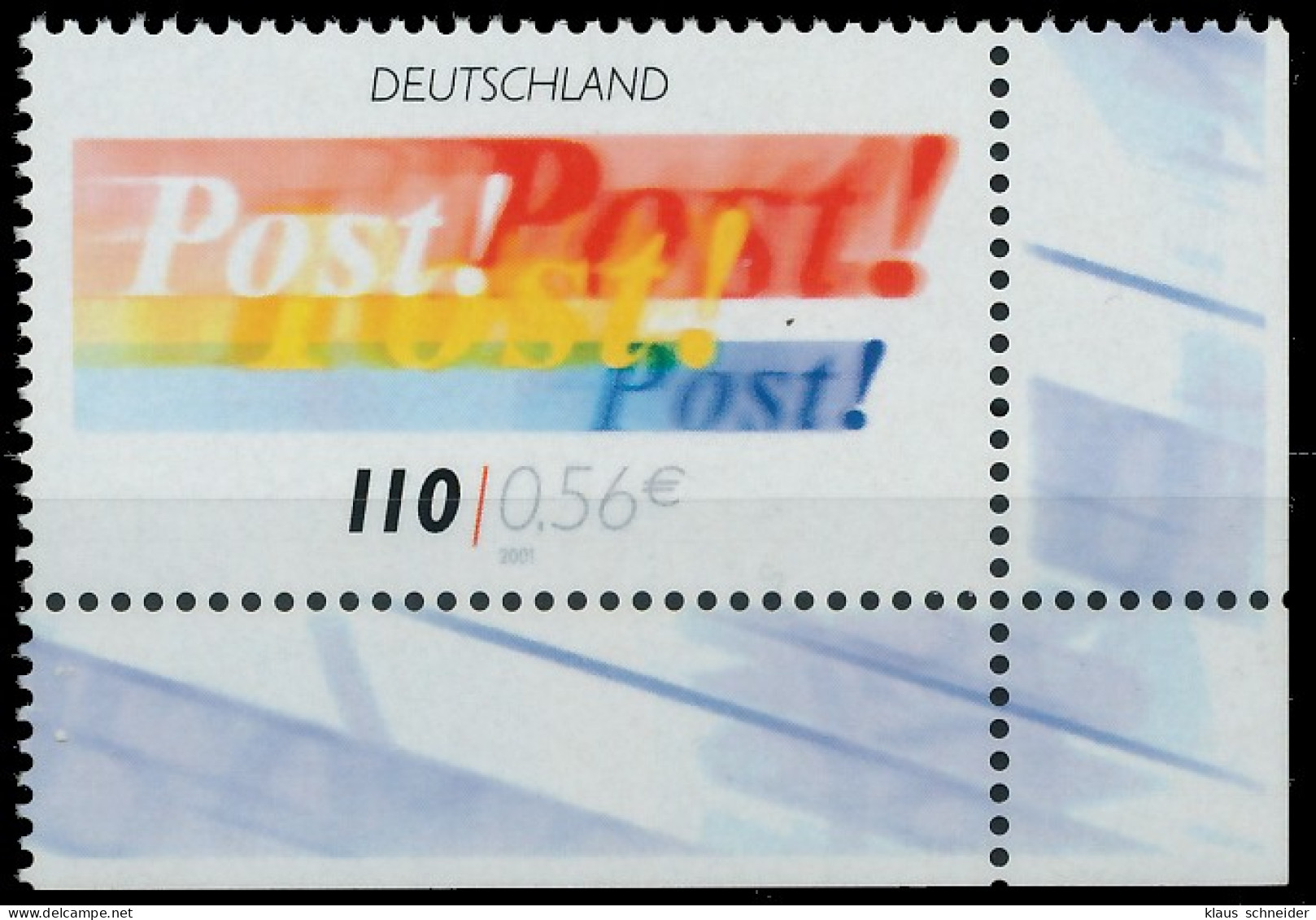 BRD BUND 2001 Nr 2179 Postfrisch ECKE-URE X3CD5E6 - Neufs