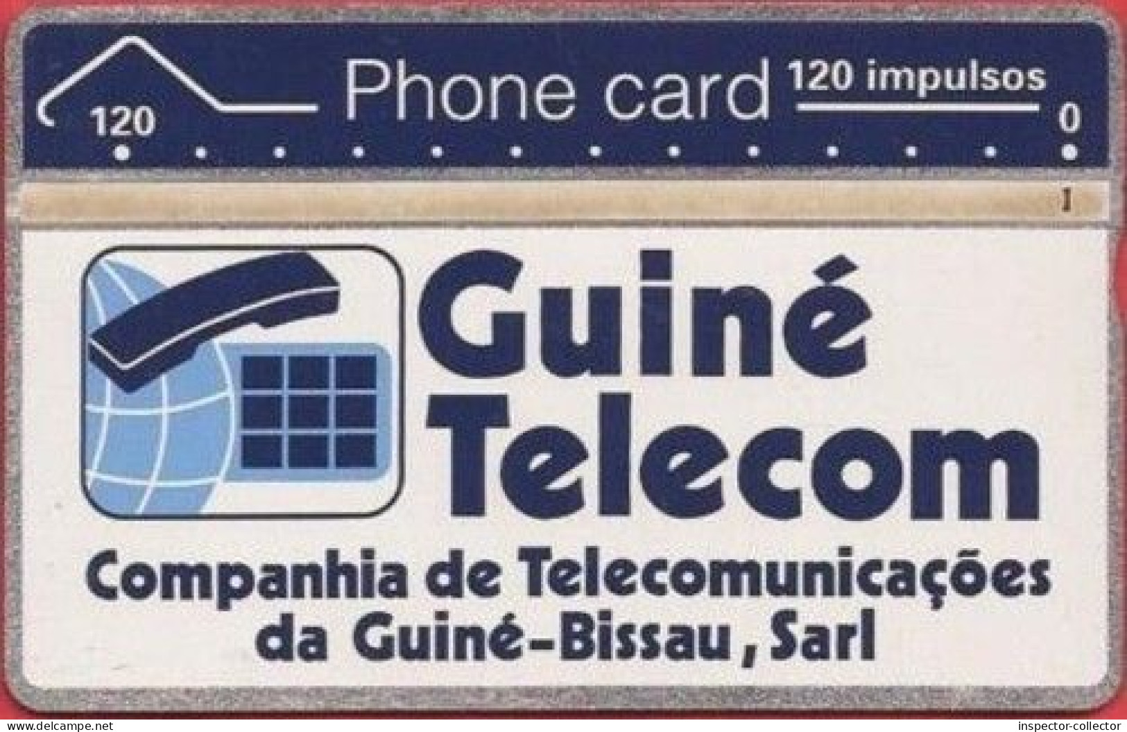 GUINEA BISSAU Old Landis & Gyr Phonecard___GUB-01a___120imp. (408A)___de Luxe - Guinea-Bissau