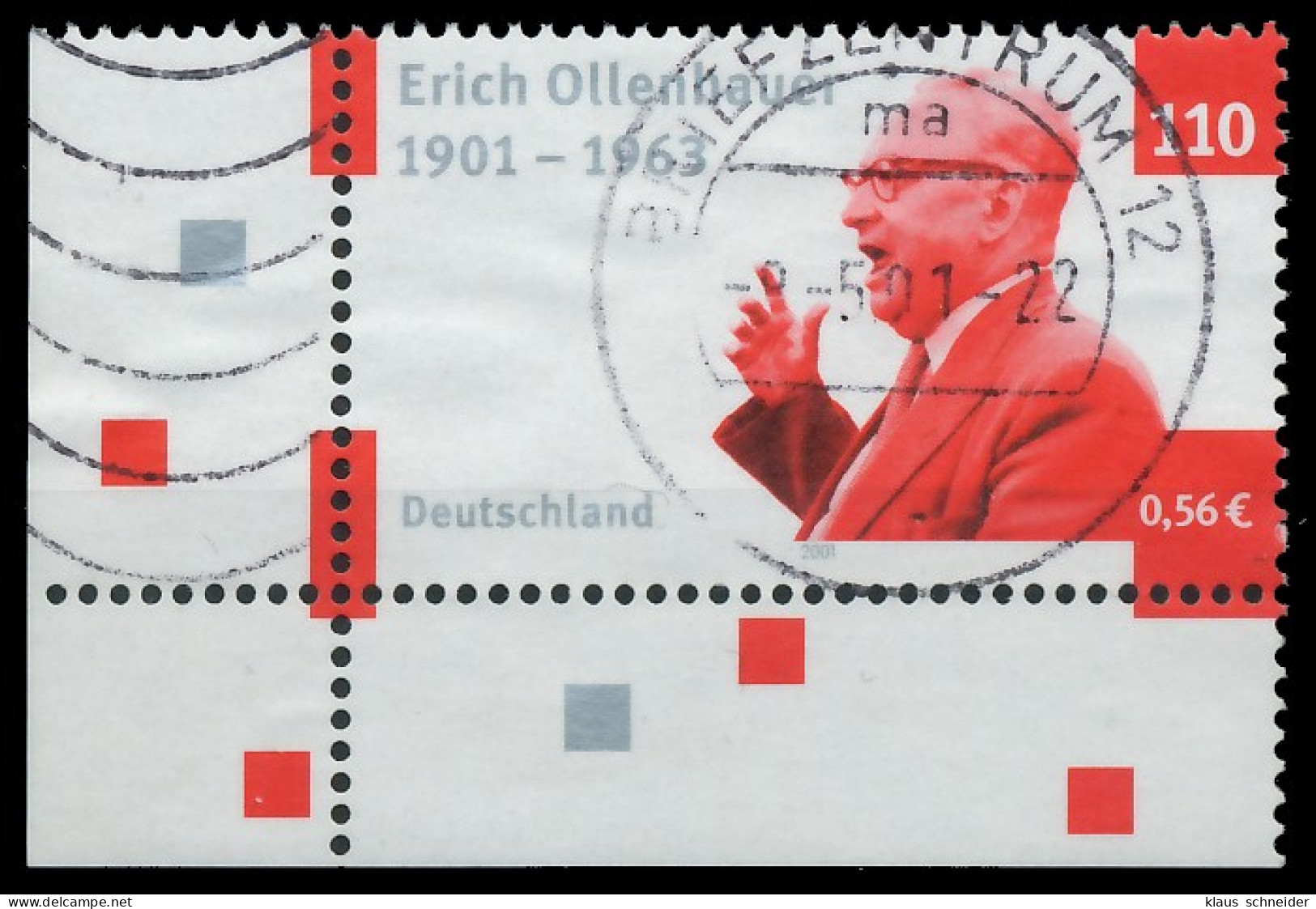 BRD BUND 2001 Nr 2174 Zentrisch Gestempelt ECKE-ULI X3CD5CA - Used Stamps