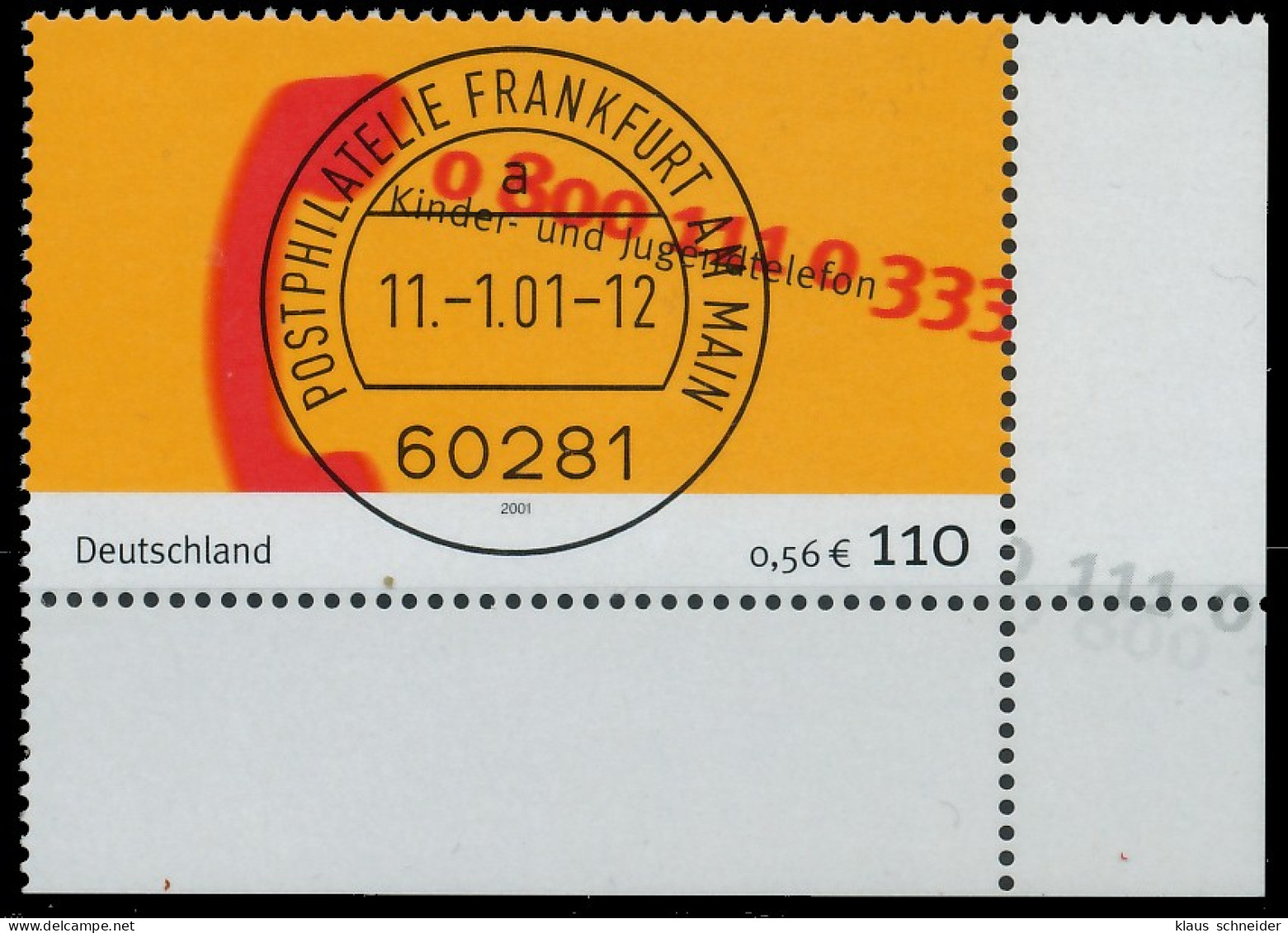 BRD BUND 2001 Nr 2164 Zentrisch Gestempelt ECKE-URE X3D05D2 - Used Stamps