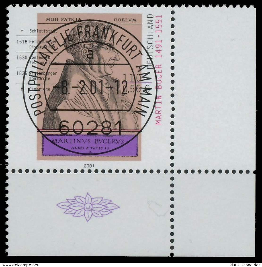 BRD BUND 2001 Nr 2169 Zentrisch Gestempelt ECKE-URE X3D05E2 - Used Stamps