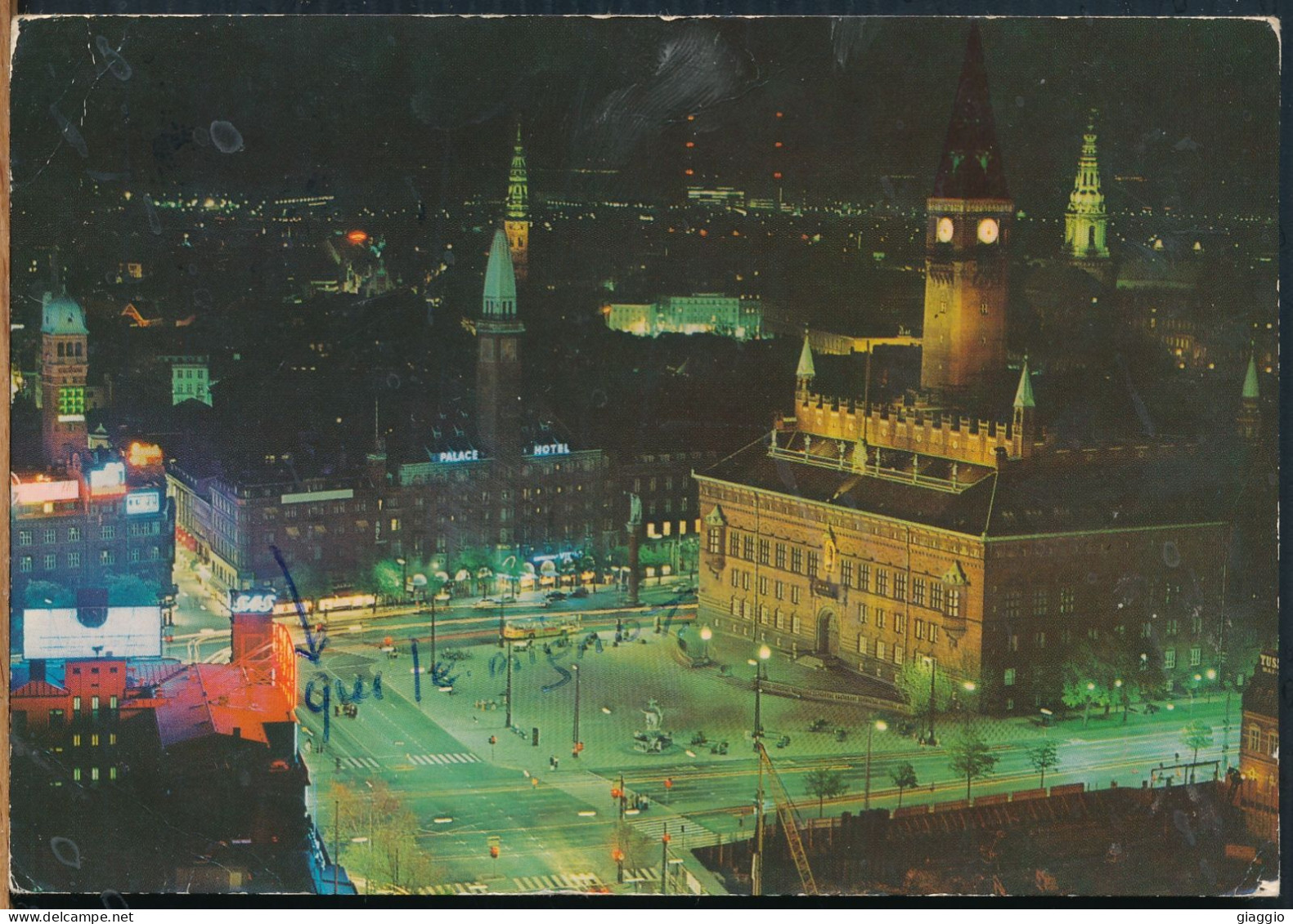 °°° 31015 - DENMARK - VIEW OF COPENHAGEN FROM THE SAS HOTEL - 1983 With Stamps °°° - Danemark