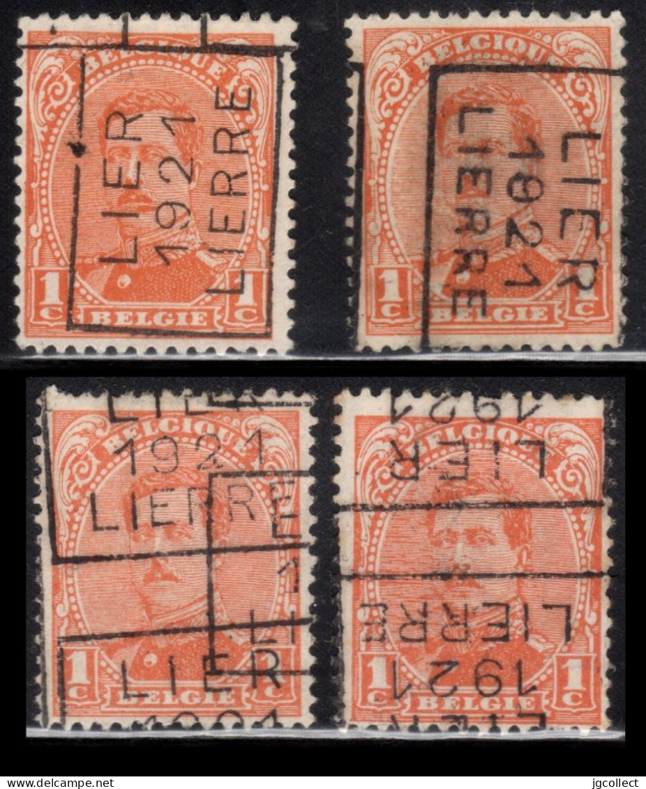 Preo's (135) "LIER 1921 LIERRE" OCVB 2645 A+B+C+D - Roulettes 1920-29