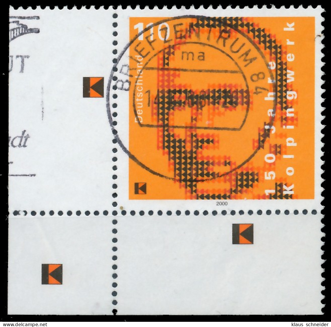 BRD BUND 2000 Nr 2135 Zentrisch Gestempelt ECKE-ULI X3D07FE - Used Stamps