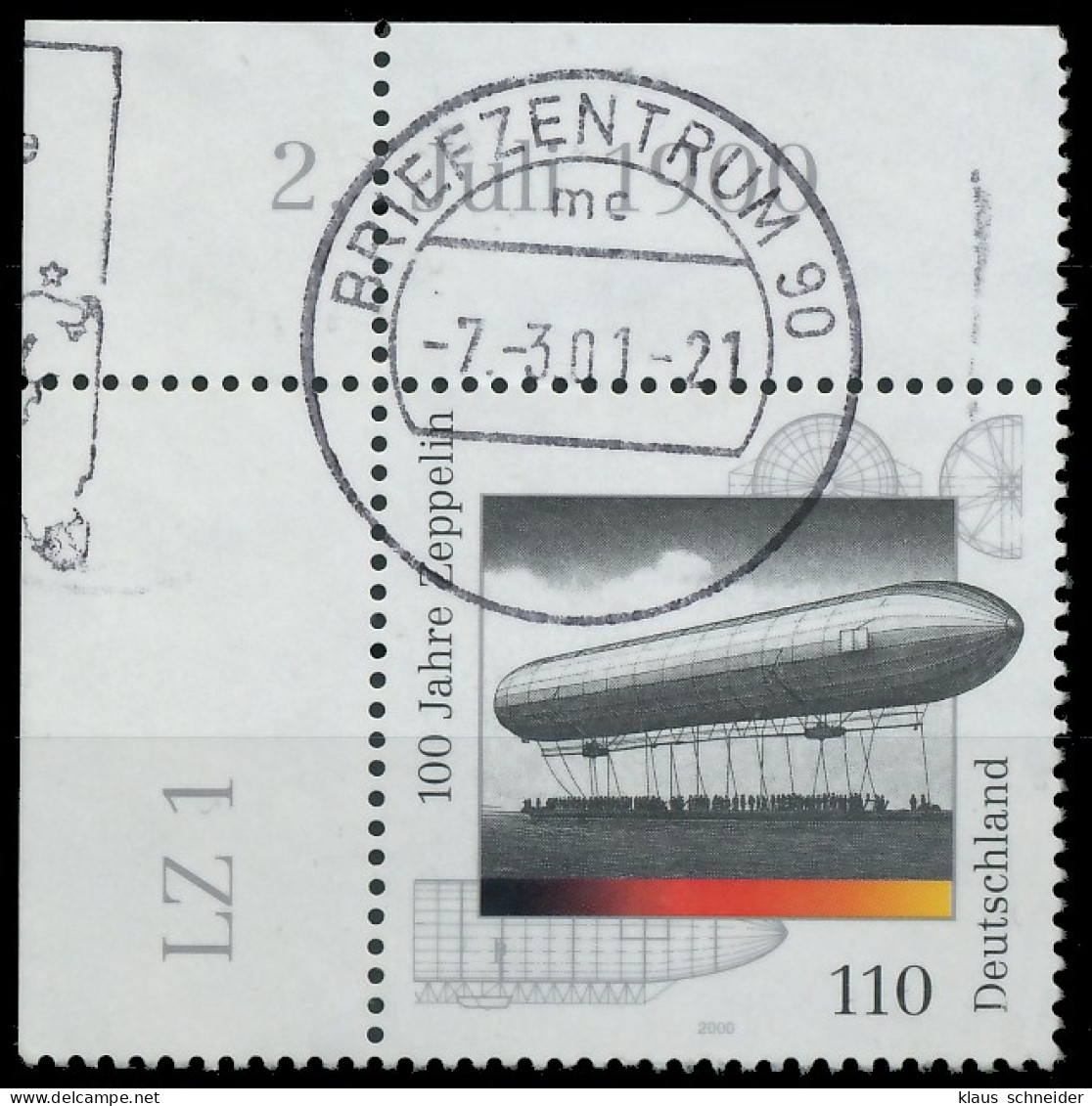 BRD BUND 2000 Nr 2128 Gestempelt ECKE-OLI X3D08E2 - Used Stamps