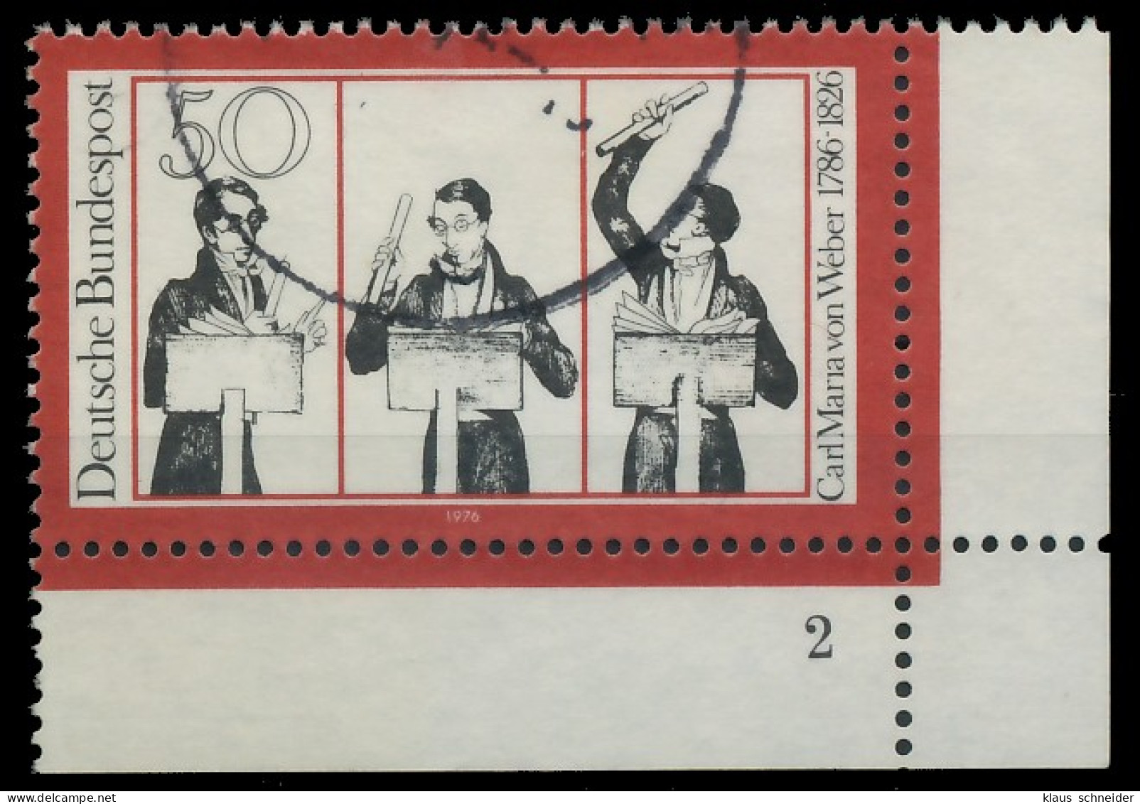 BRD BUND 1976 Nr 894 Gestempelt FORMNUMMER 2 X3D0A86 - Used Stamps
