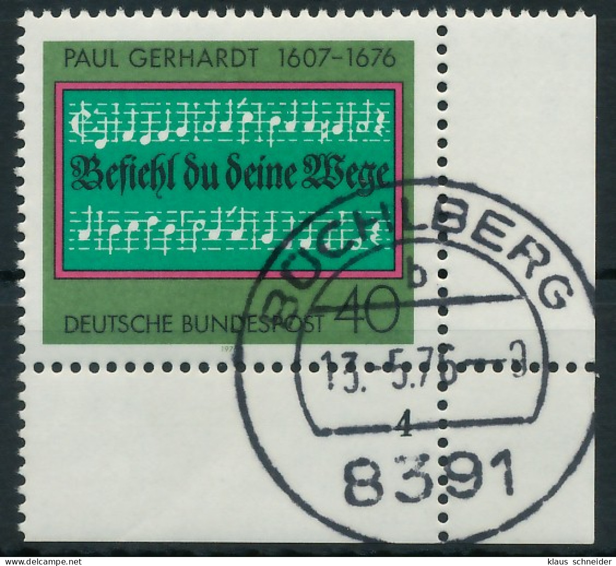 BRD BUND 1976 Nr 893 Zentrisch Gestempelt FORMNUMMER 4 X3D0B1A - Gebraucht