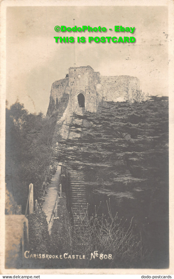 R450170 Carisbrooke Castle. No. 808. Real Photo Series. Lankester. 1905 - World