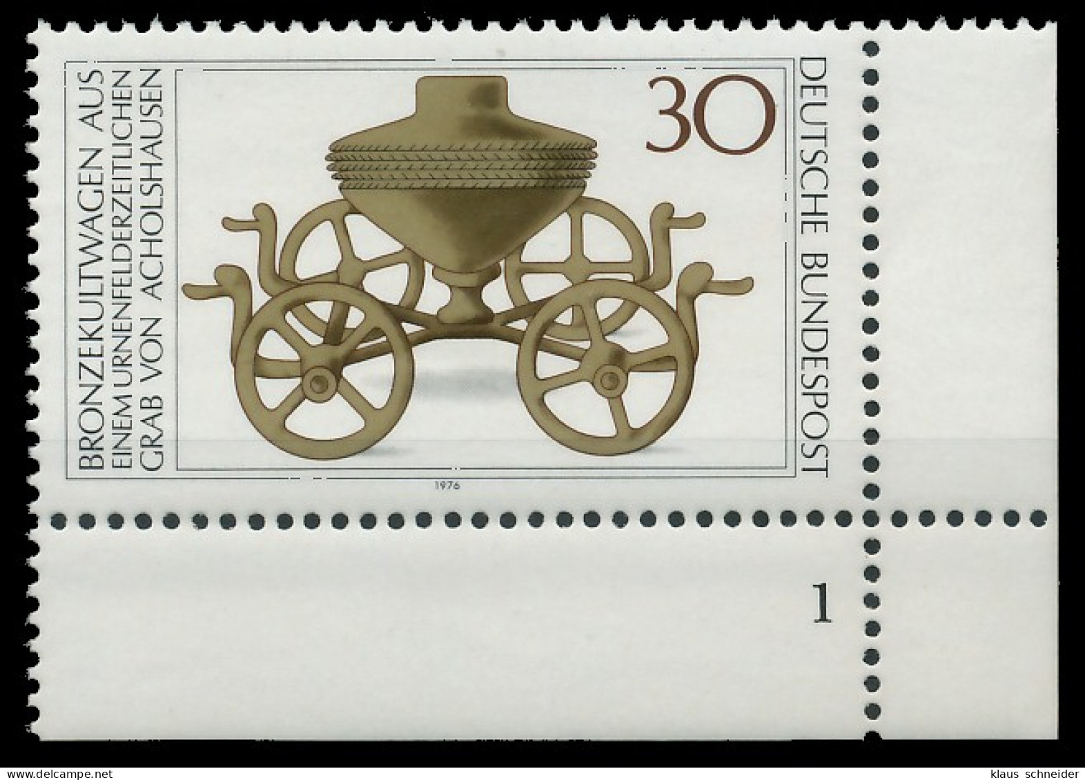 BRD BUND 1976 Nr 897 Postfrisch Ungebraucht FORMNUMMER 1 X3D0BB2 - Nuovi