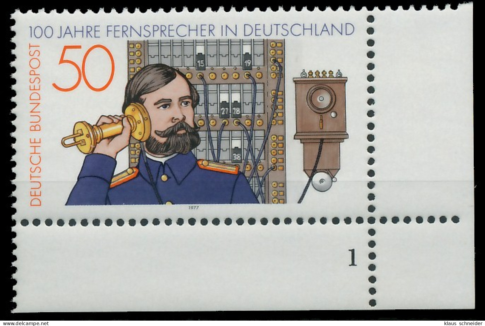 BRD BUND 1977 Nr 947 Postfrisch FORMNUMMER 1 X3D0CFA - Unused Stamps