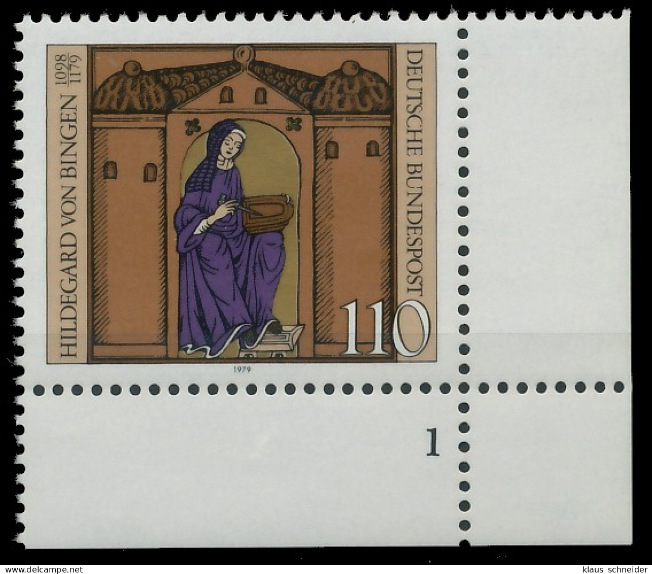 BRD BUND 1979 Nr 1018 Postfrisch FORMNUMMER 1 X3D658E - Unused Stamps