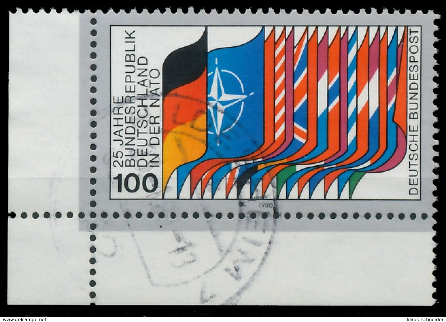 BRD BUND 1980 Nr 1034 Gestempelt ECKE-ULI X3D65F6 - Oblitérés