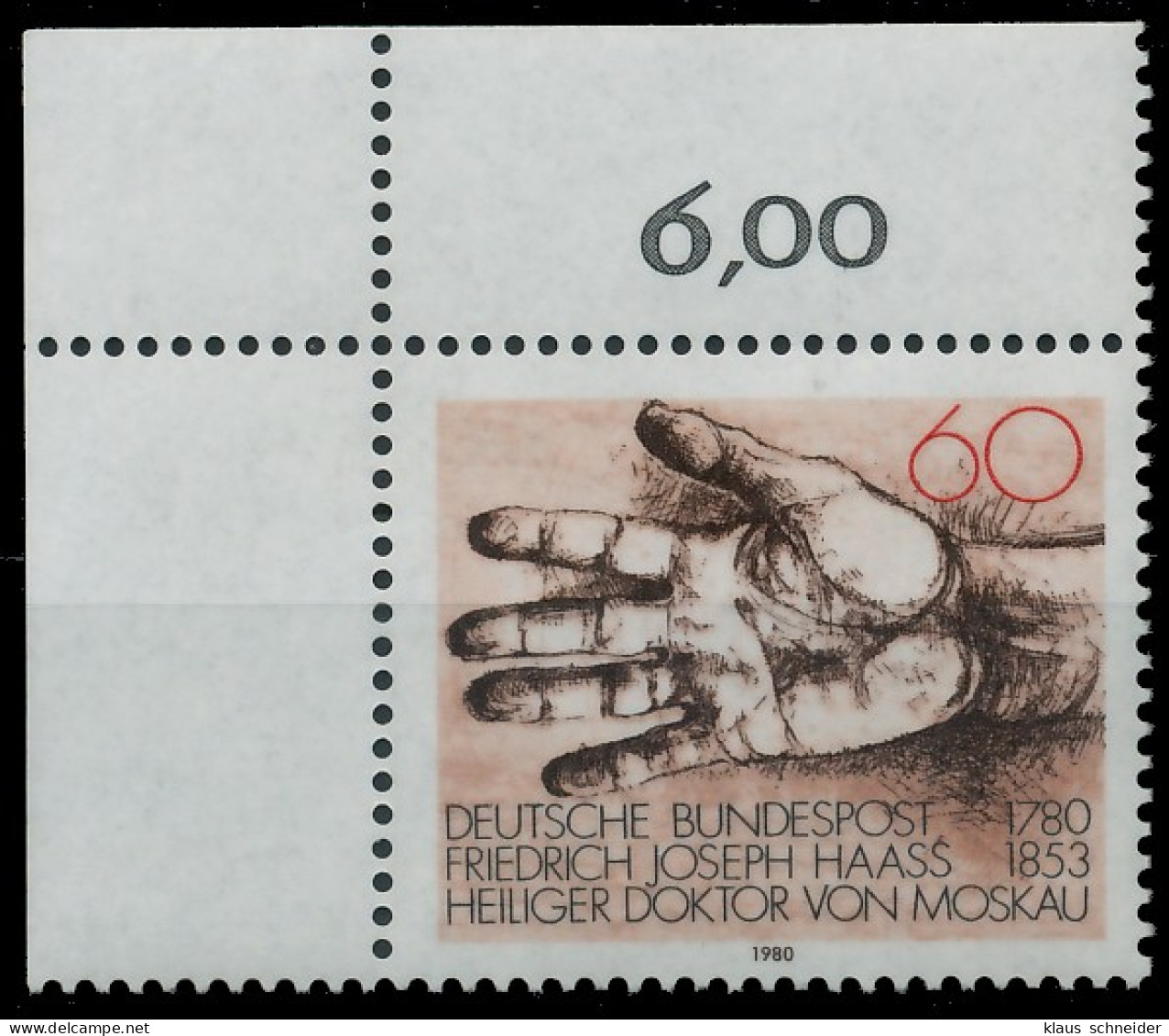 BRD BUND 1980 Nr 1056 Postfrisch ECKE-OLI X3D66A6 - Ongebruikt