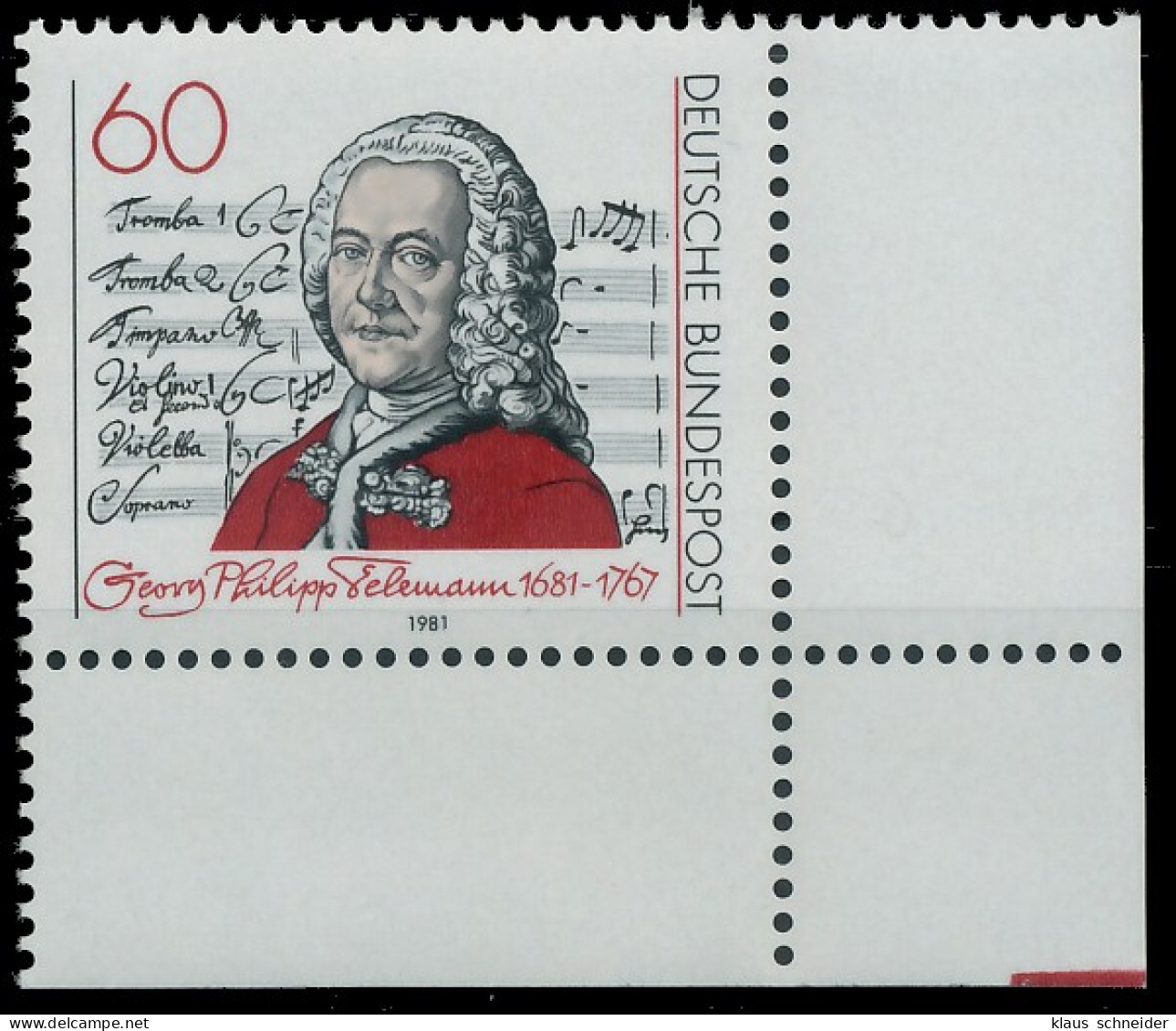 BRD BUND 1981 Nr 1085 Postfrisch ECKE-URE X3D66E2 - Unused Stamps