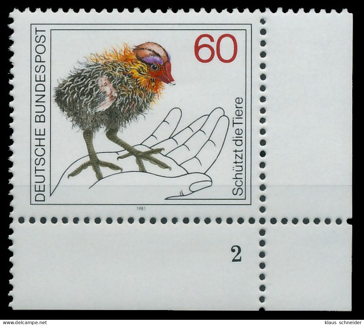 BRD BUND 1981 Nr 1102 Postfrisch FORMNUMMER 2 X3D67CE - Unused Stamps