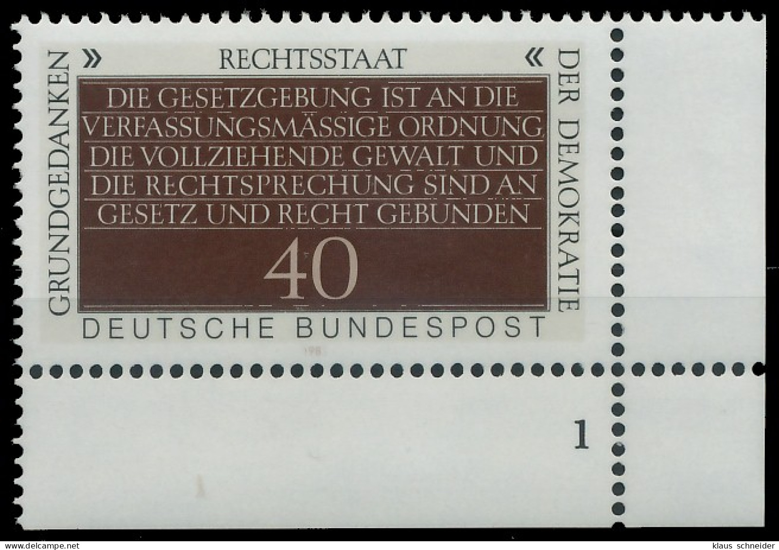 BRD BUND 1981 Nr 1105 Postfrisch FORMNUMMER 1 X3D685E - Neufs