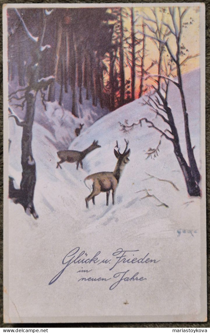 1923. Glück Und Frieden Im Neuen Jahr - Nouvel An