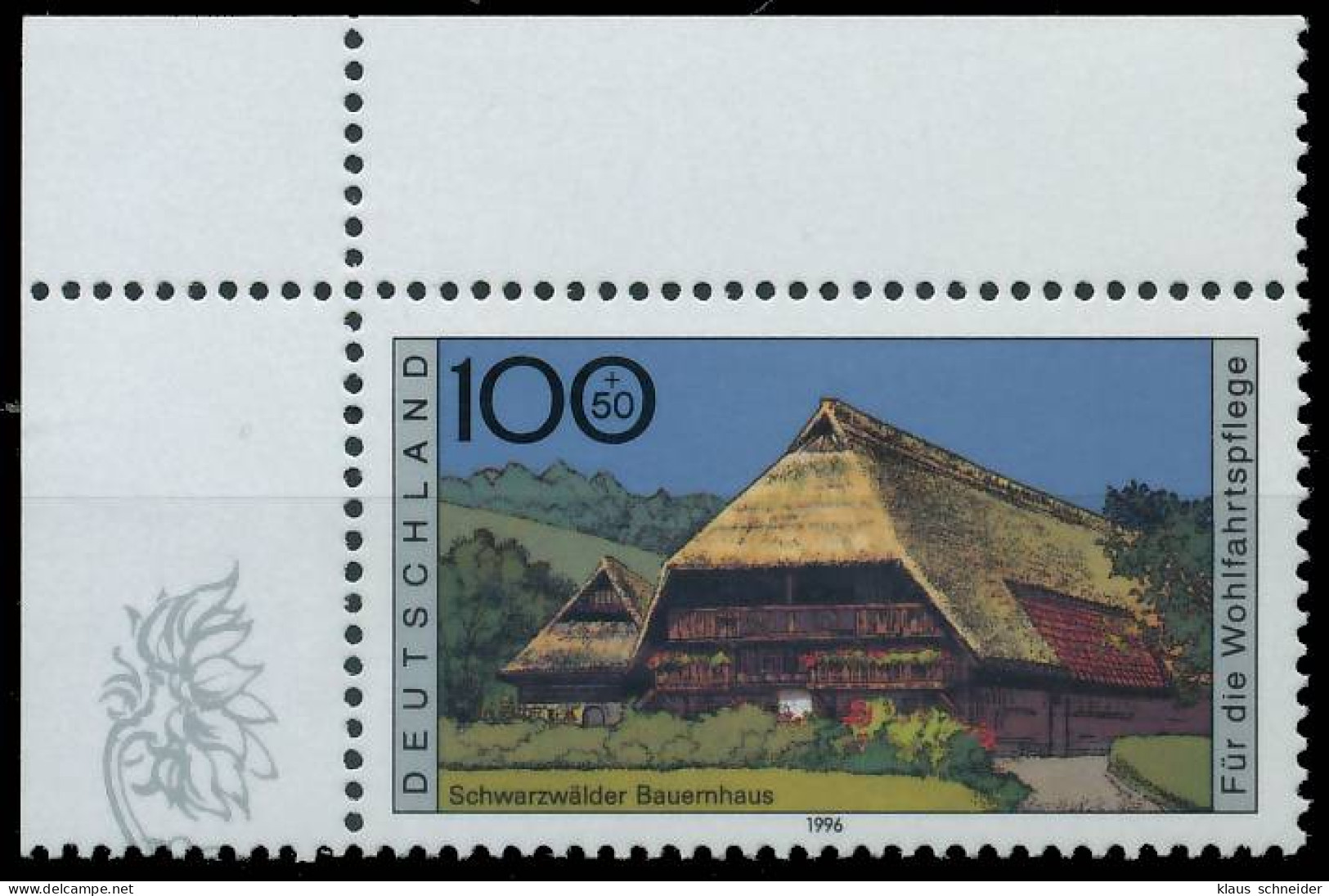 BRD BUND 1996 Nr 1885 Postfrisch ECKE-OLI SF37DE2 - Unused Stamps